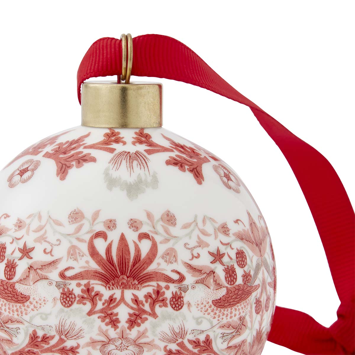 Morris & Co. Strawberry Thief Bauble image number null